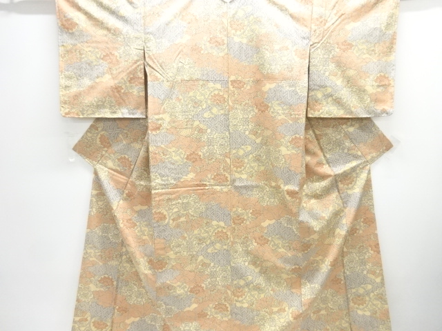 JAPANESE KIMONO / JODAI TSUMUGI / FLORAL PLANTS